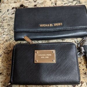 Black Michael Kors Wallets. Barely used